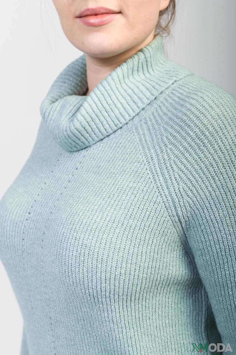 Пуловер Via Appia мятный с горлом
