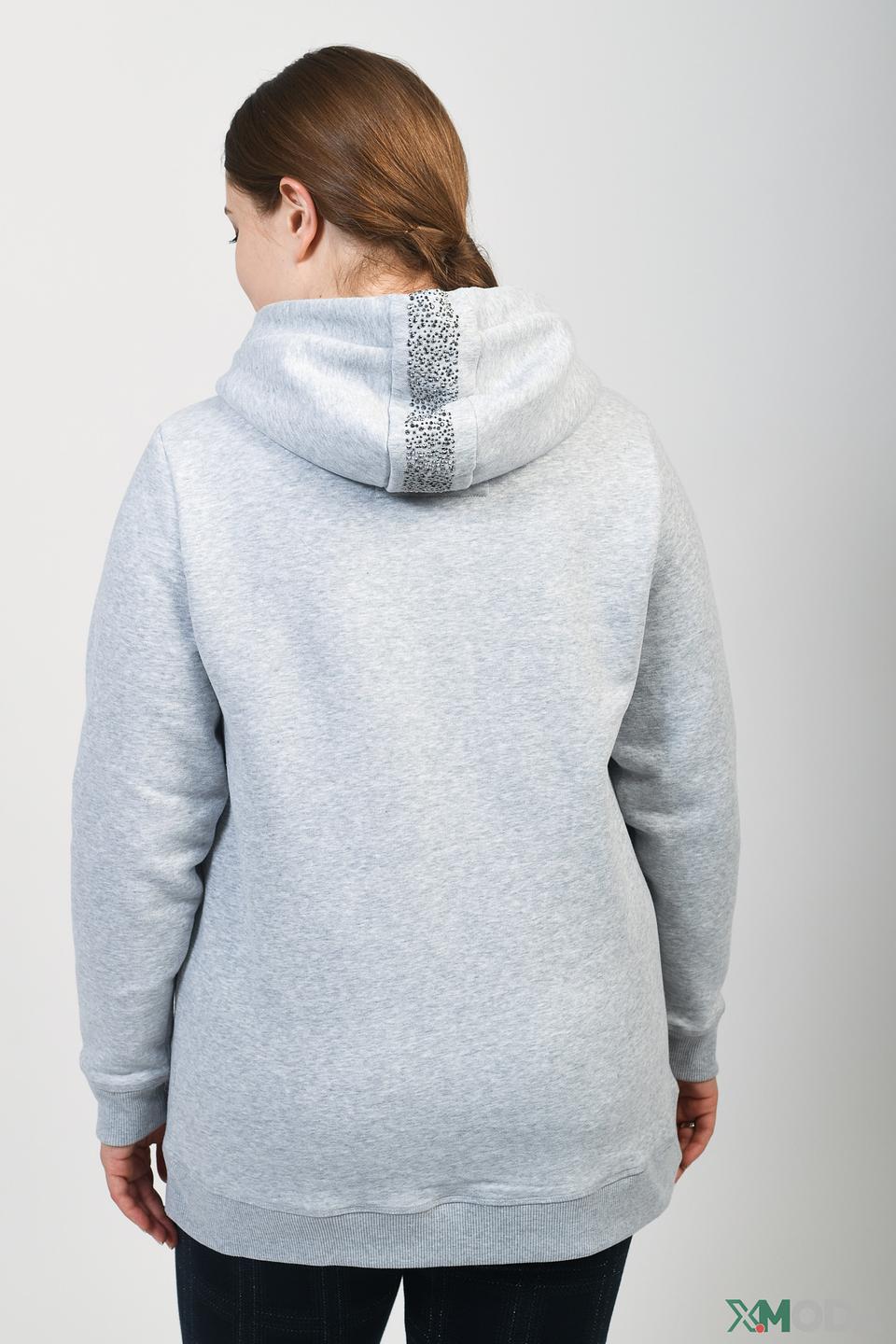 Пуловер Via Appia серый с капюшоном