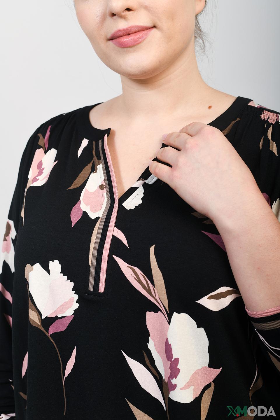 Блуза Via Appia с цветочным принтом