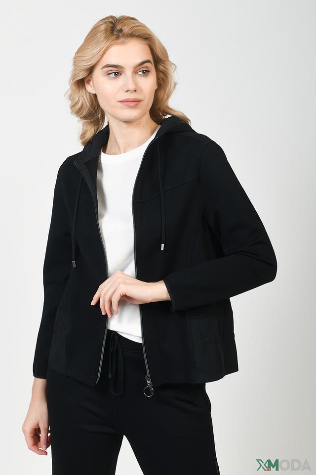 Жакет Bianca с капюшоном чёрный