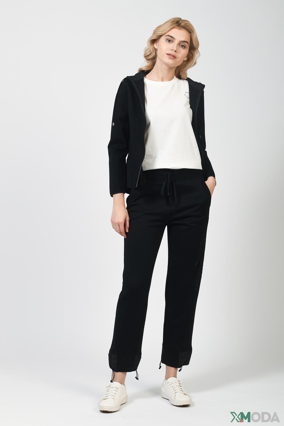 Жакет Bianca с капюшоном чёрный