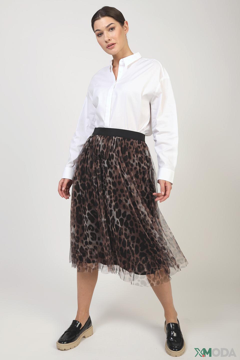 Рубашка Comma белая оверсайз