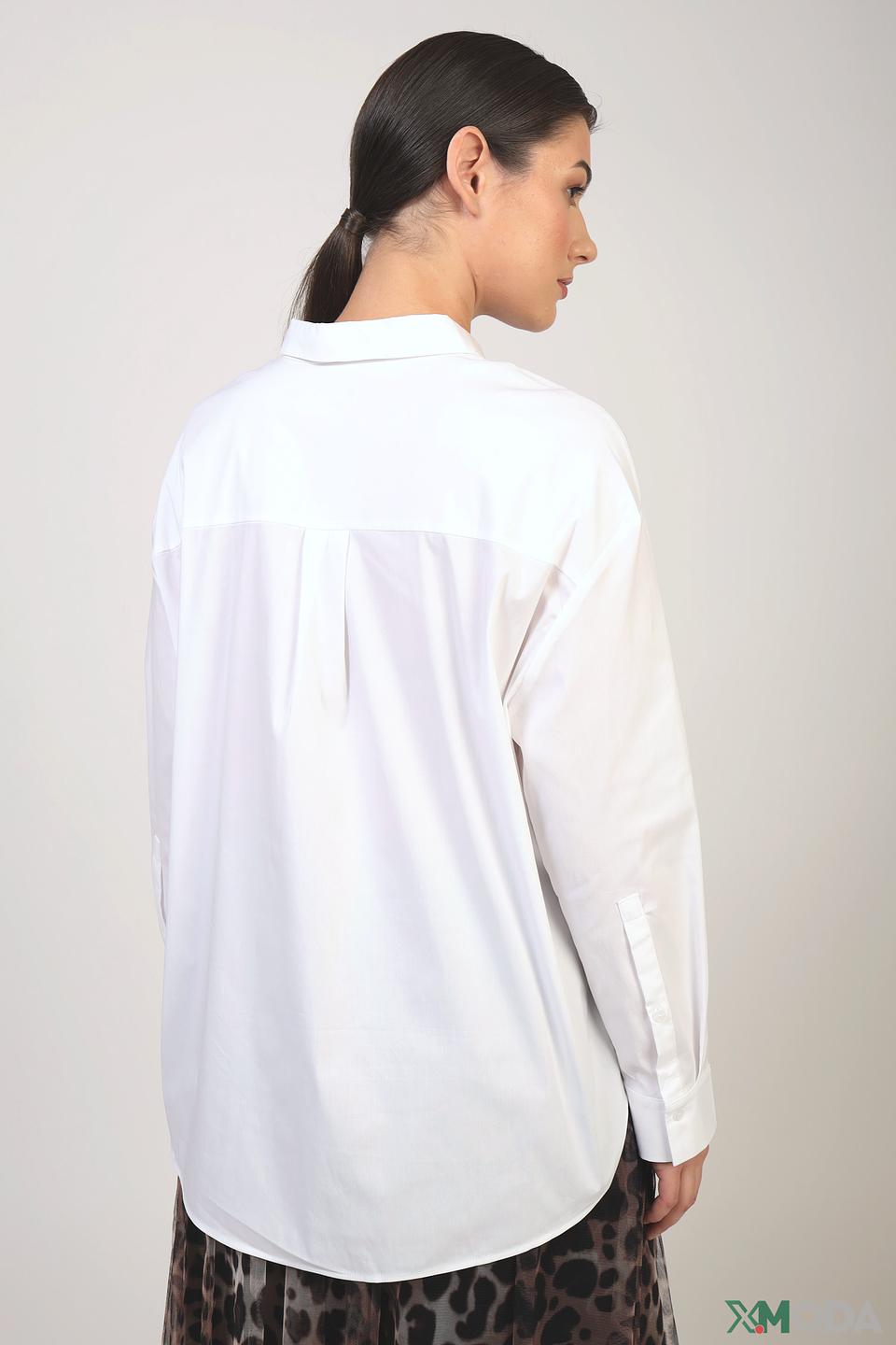 Рубашка Comma белая оверсайз