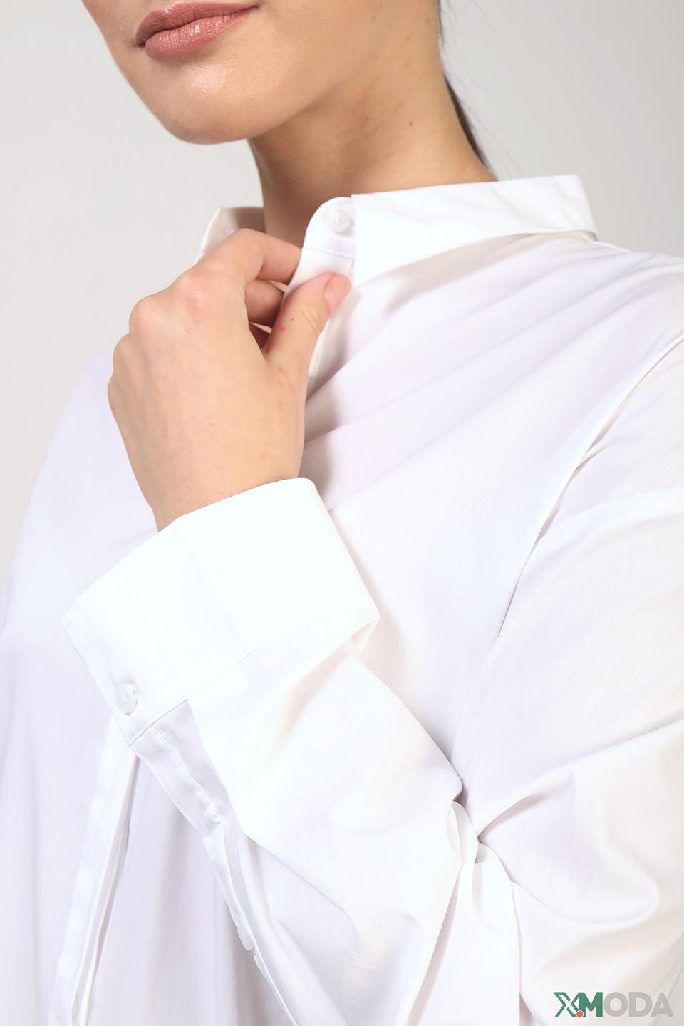 Рубашка Comma белая оверсайз