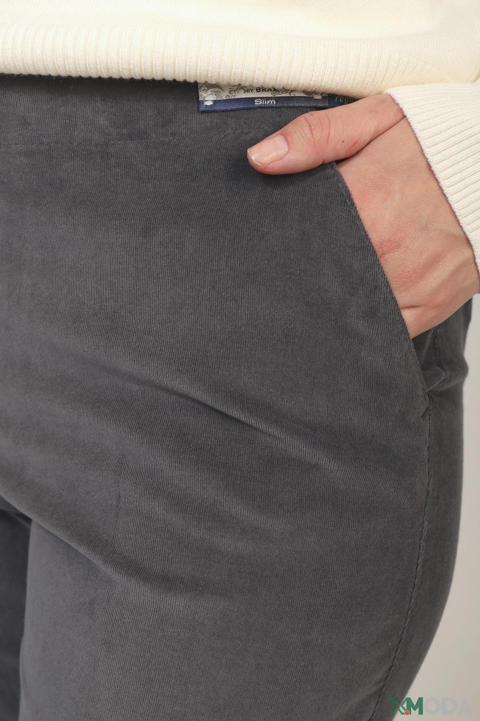 Брюки Raphaela by Brax серые Slim