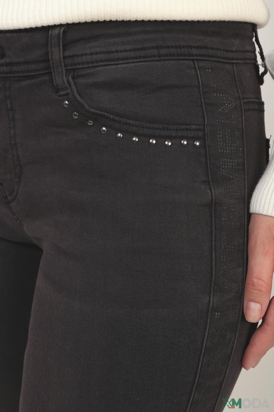 Джинсы Taifun с потертостями черные