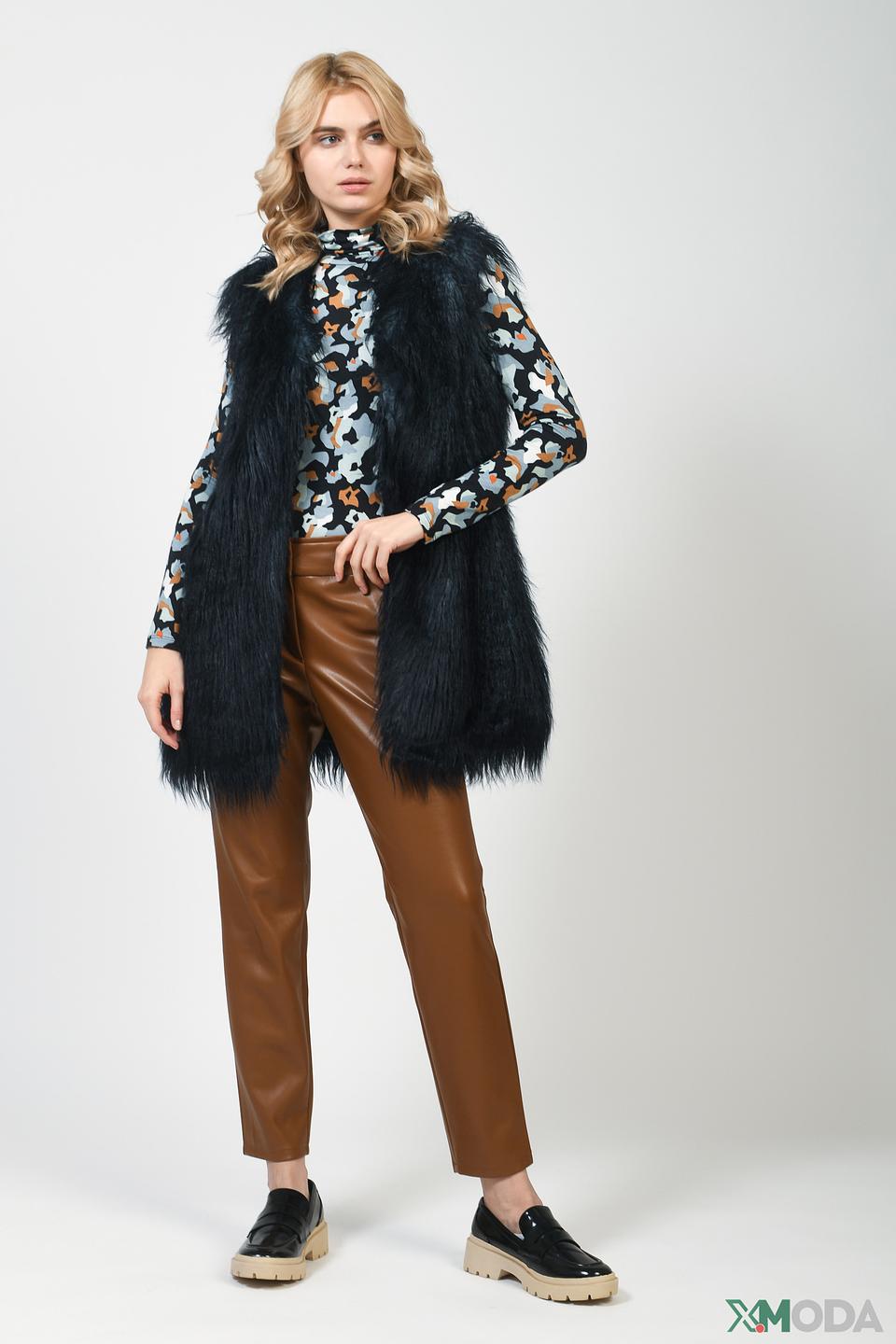 Жилет Taifun из искусственного меха чёрный