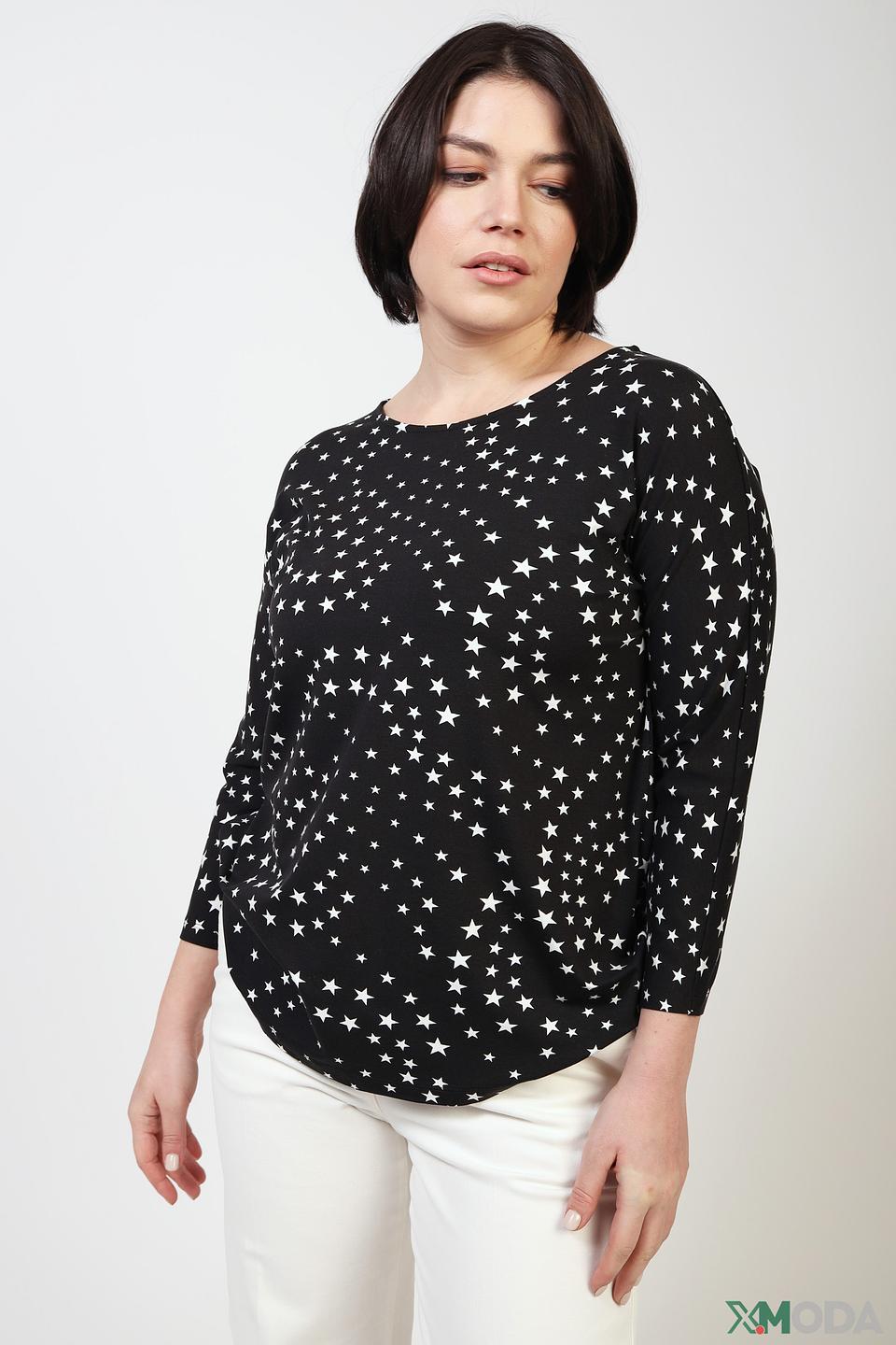 Лонгслив Gerry Weber EDITION чёрный в звёзды