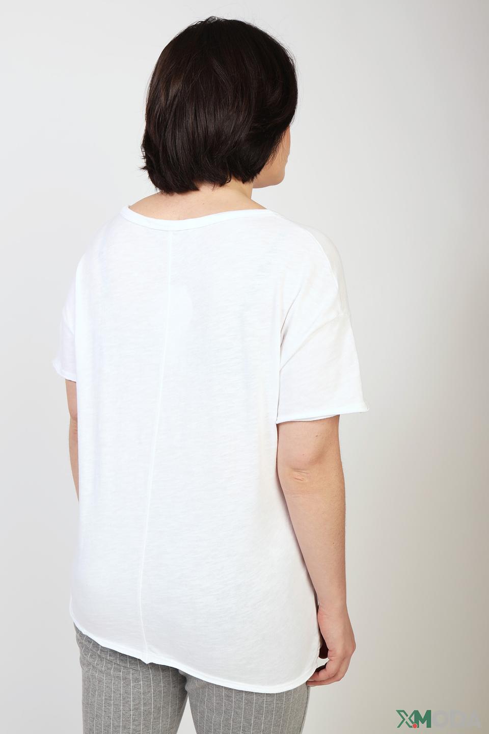 Футболка Oui женская белая с коротким рукавом