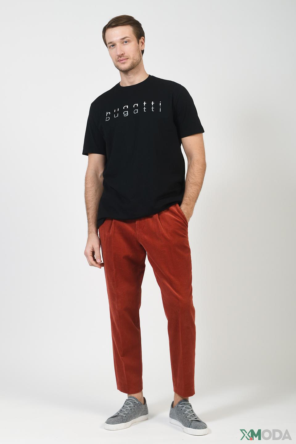 Футболка Bugatti с логотипом чёрная
