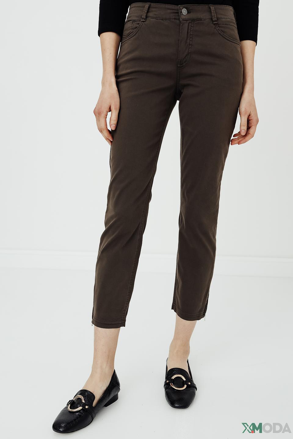 Брюки Gardeur хаки укороченные