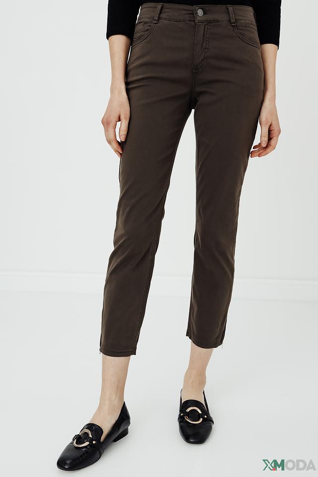 Брюки Gardeur хаки укороченные