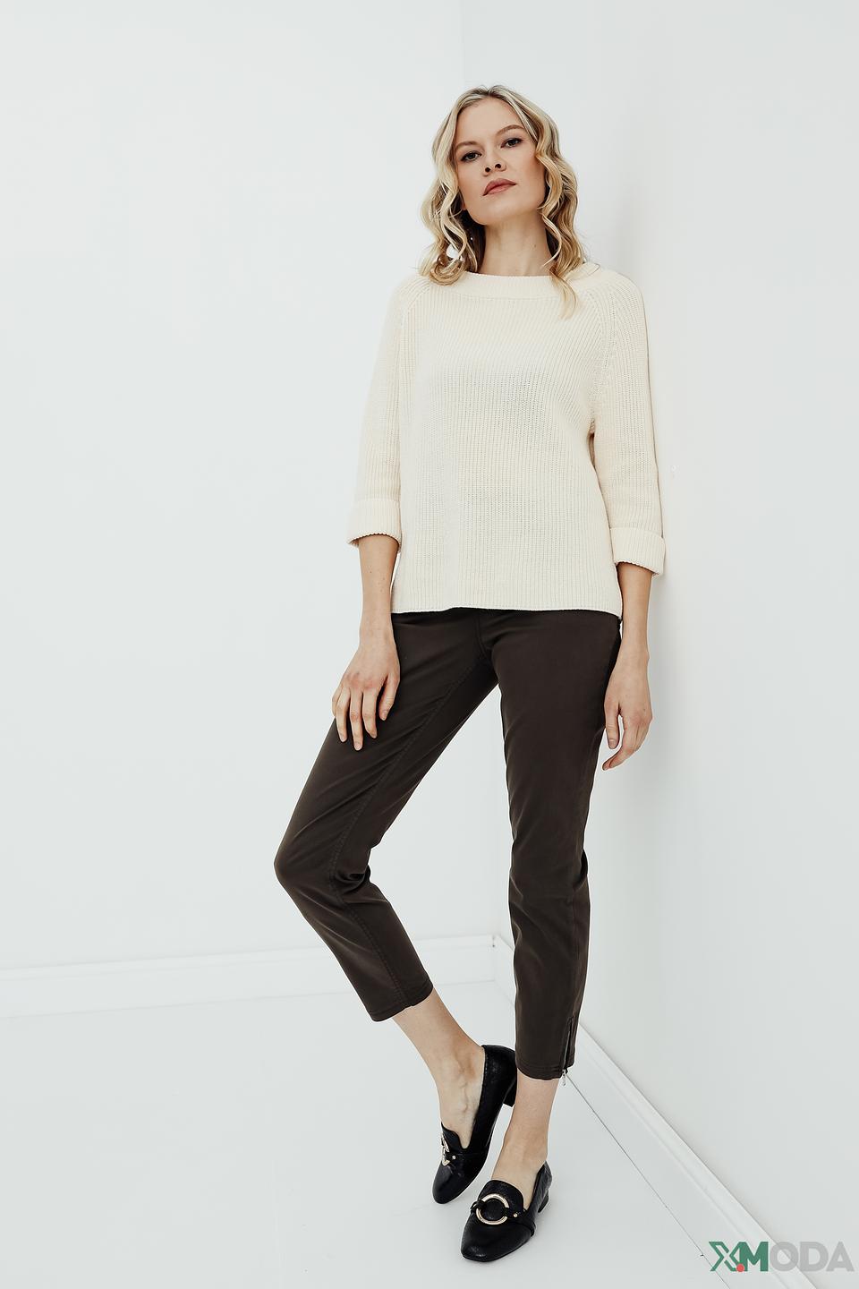 Брюки Gardeur хаки укороченные