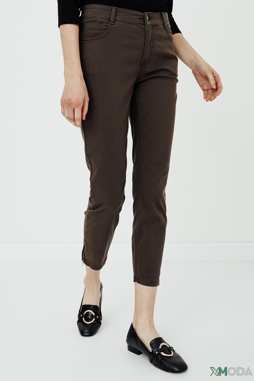 Брюки Gardeur хаки укороченные