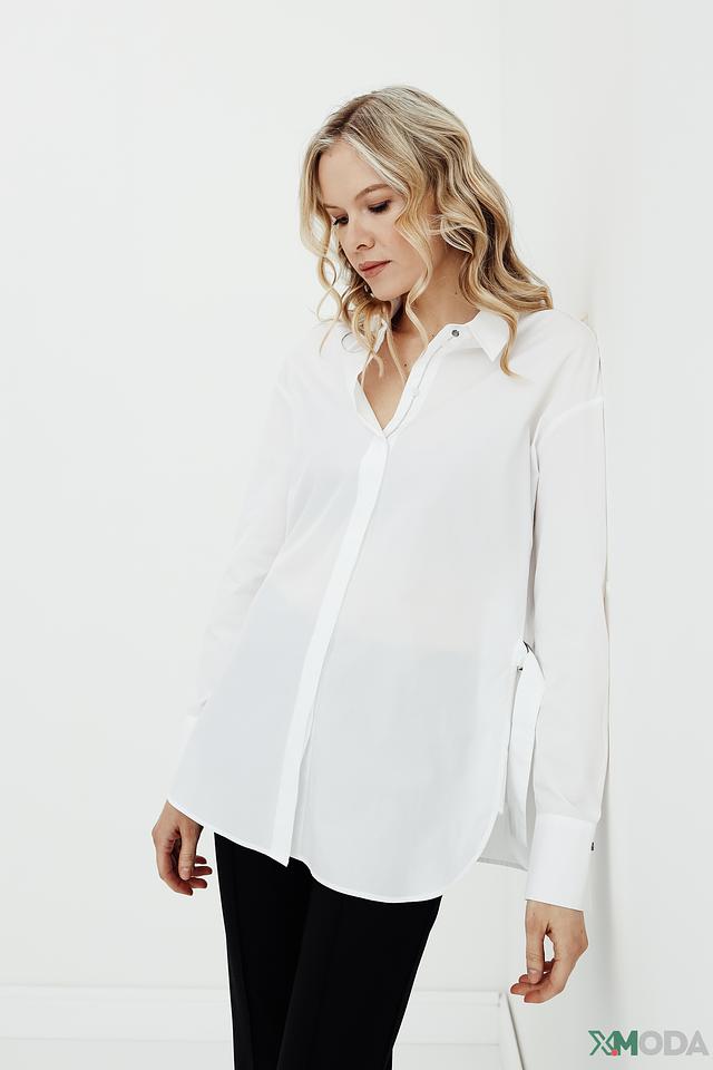 Рубашка Marc Cain белый оверсайз