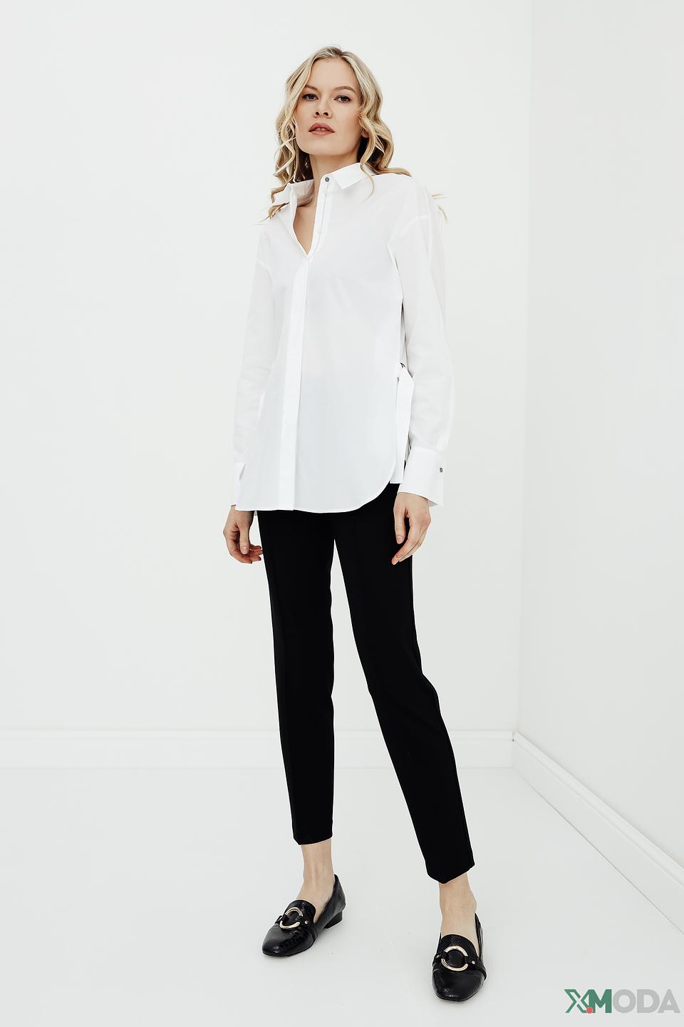 Рубашка Marc Cain белый оверсайз