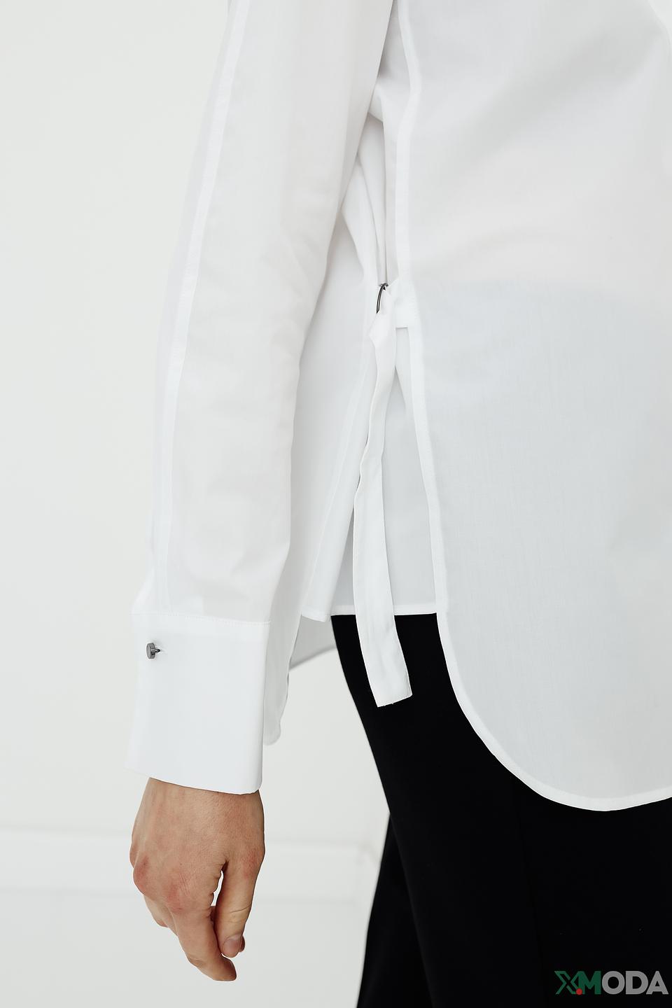 Рубашка Marc Cain белый оверсайз