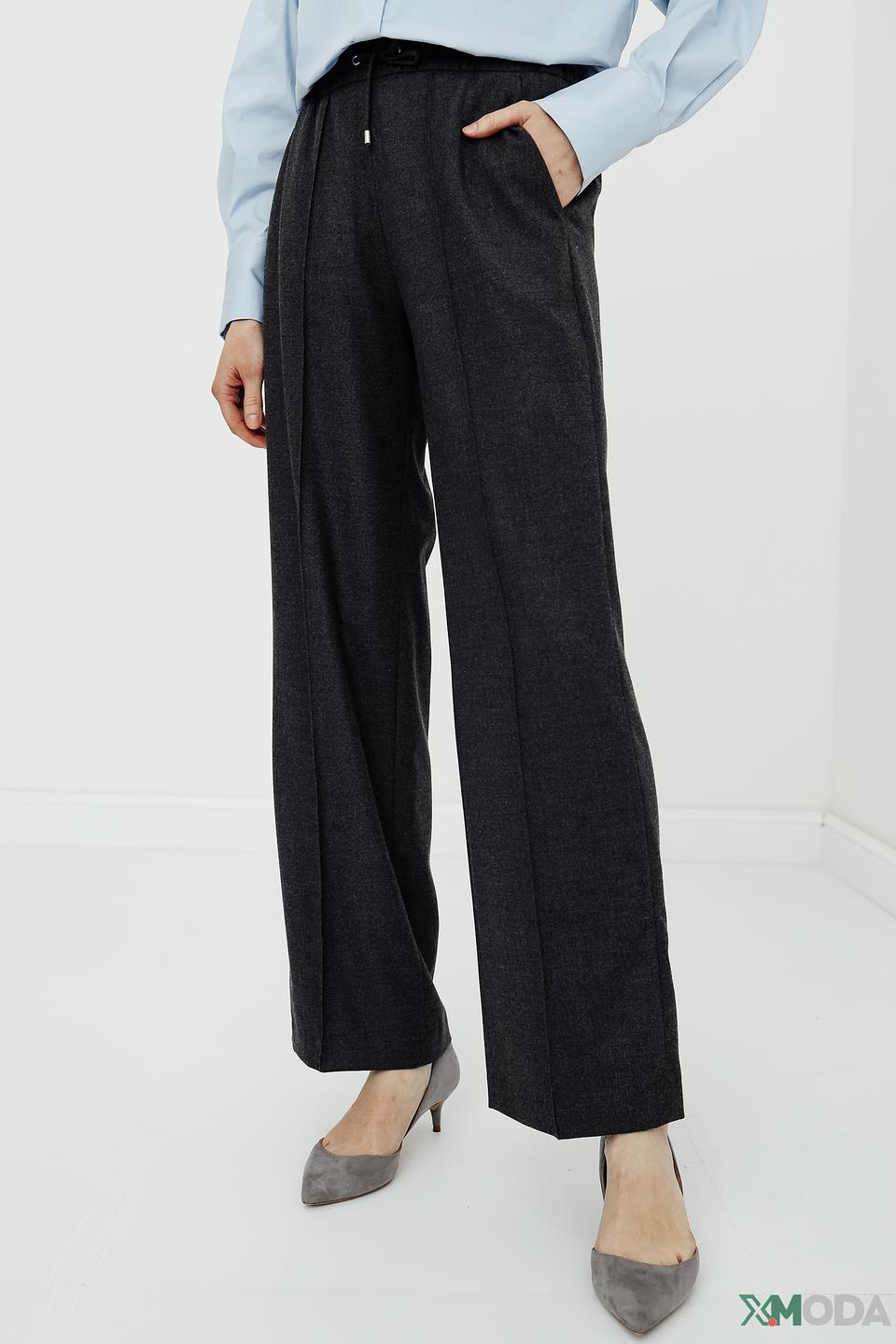 Брюки палаццо Set графит