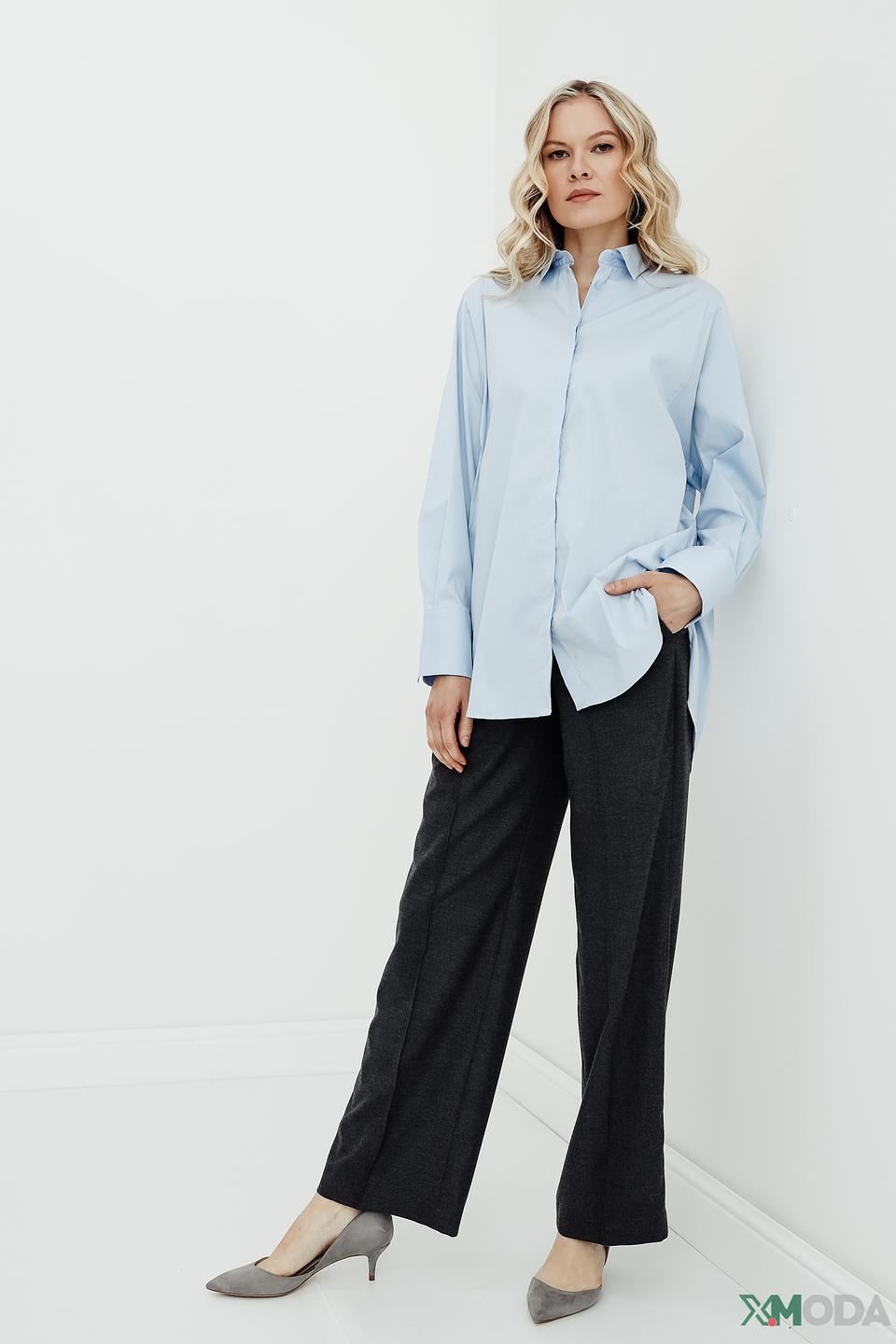 Брюки палаццо Set графит