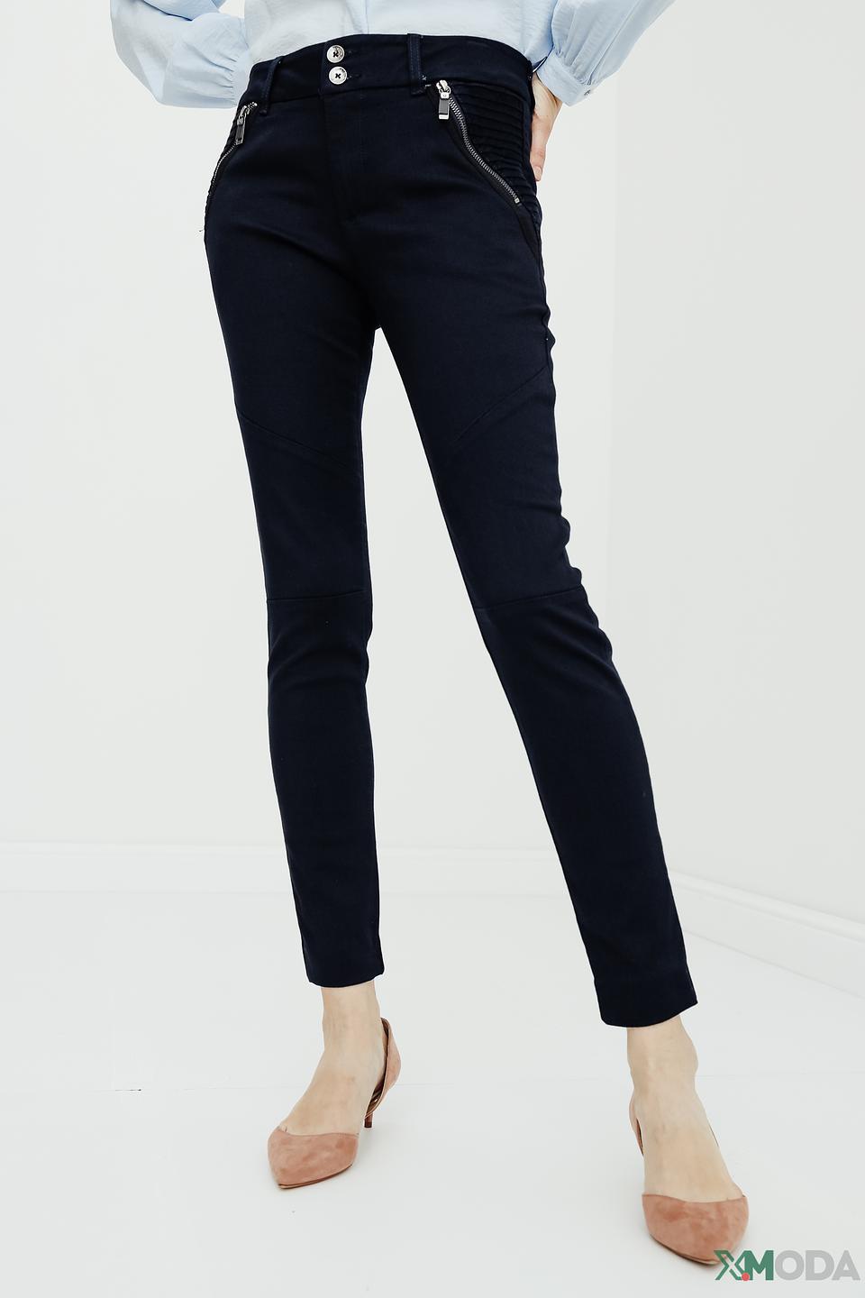 Джинсы Mos Mosh с молниями темно-синие