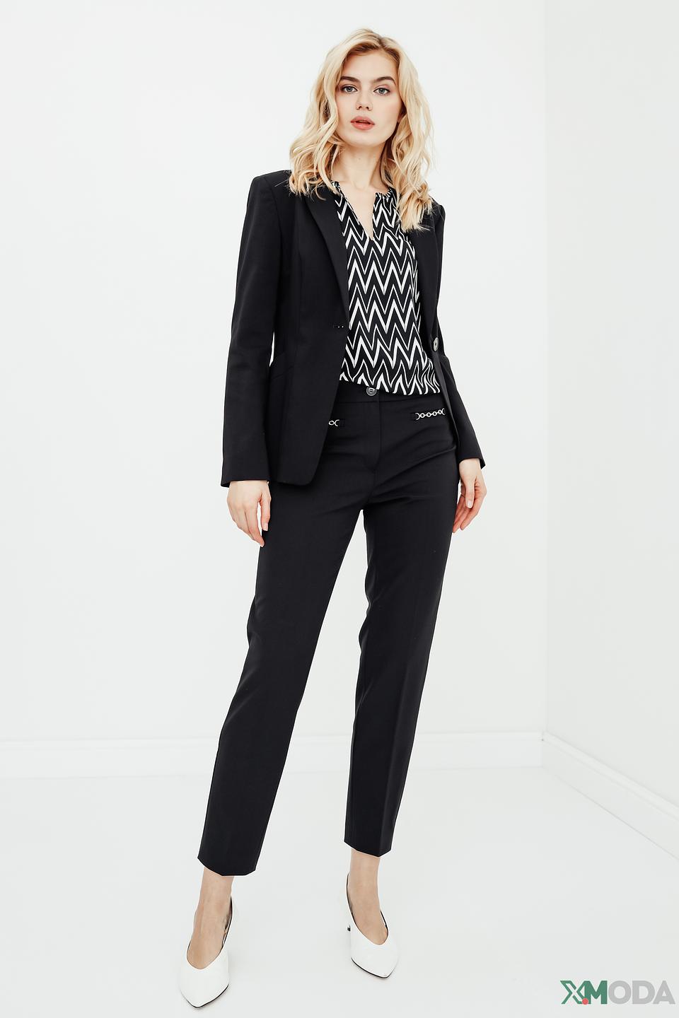 Топ Betty Barclay зигзаг чёрный