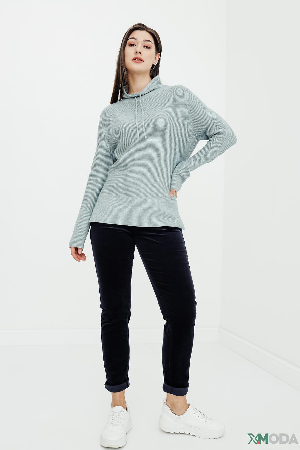 Пуловер Betty and Co с капюшоном мятный