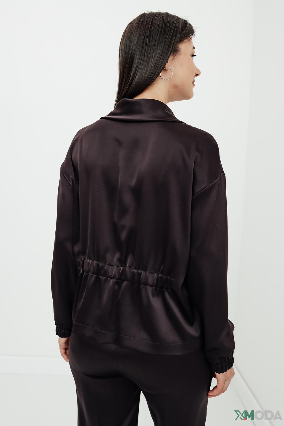 Блуза Marc Cain атласная чёрная