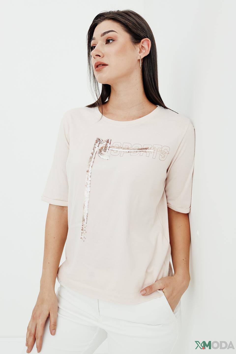 Футболка Marc Cain Sports бежевая