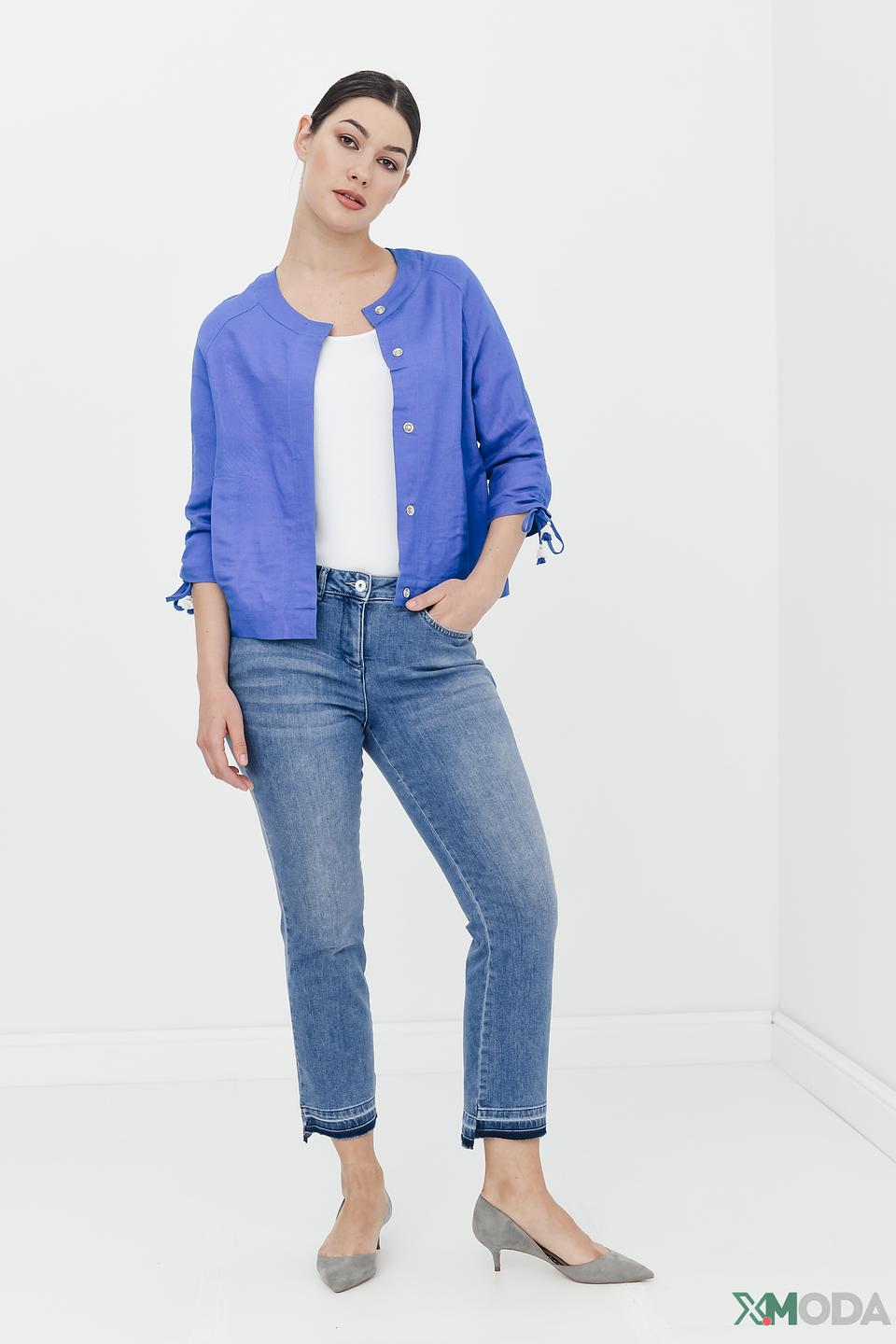 Жакет Pezzo синий с рукавами-завязками