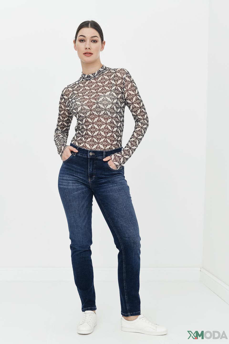 Джинсы Angels с потертостями синие