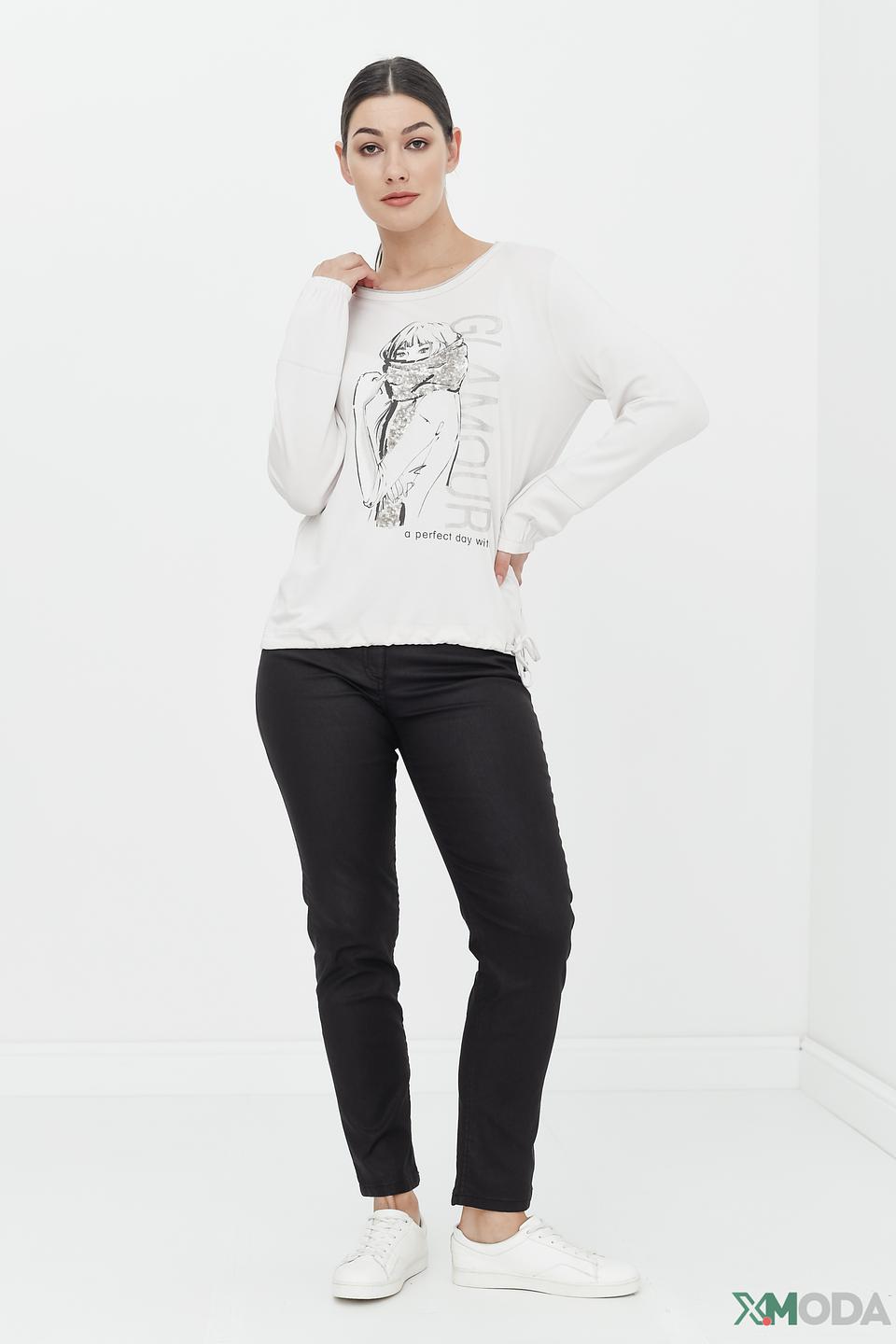 Брюки Betty Barclay черные с восковым эффектом