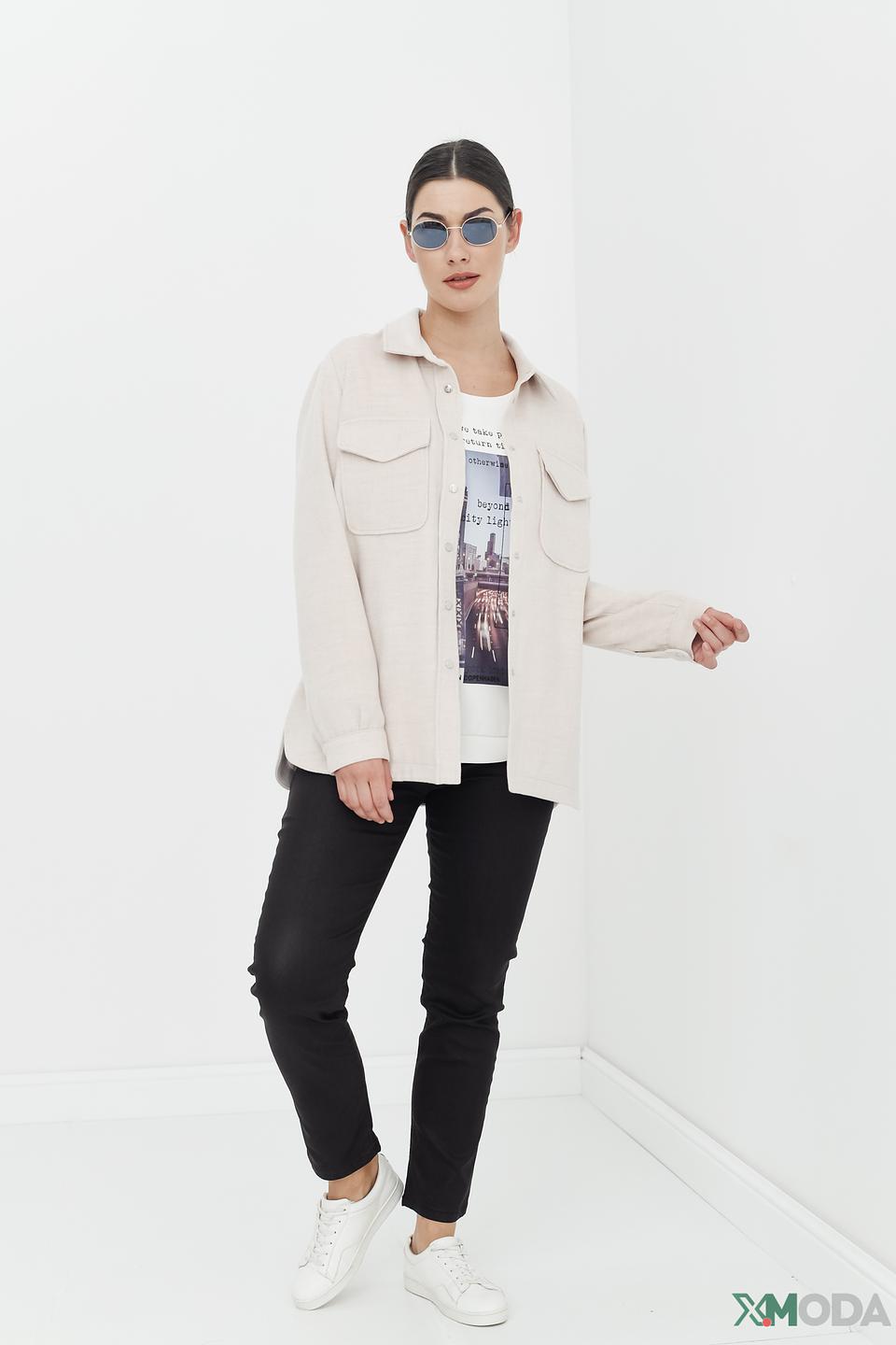 Рубашка Monari бежевая