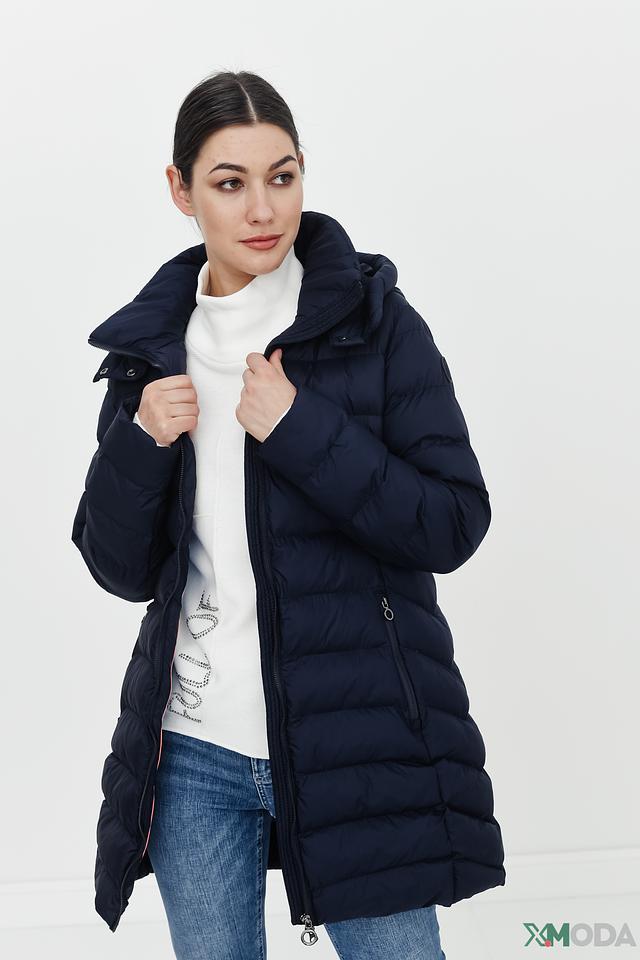 Пальто Bugatti стеганое синее