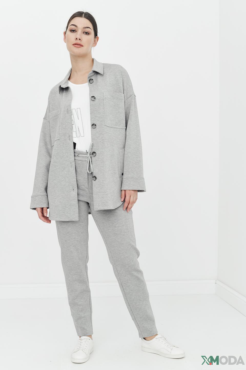 Брюки трикотажные Betty and Co серые