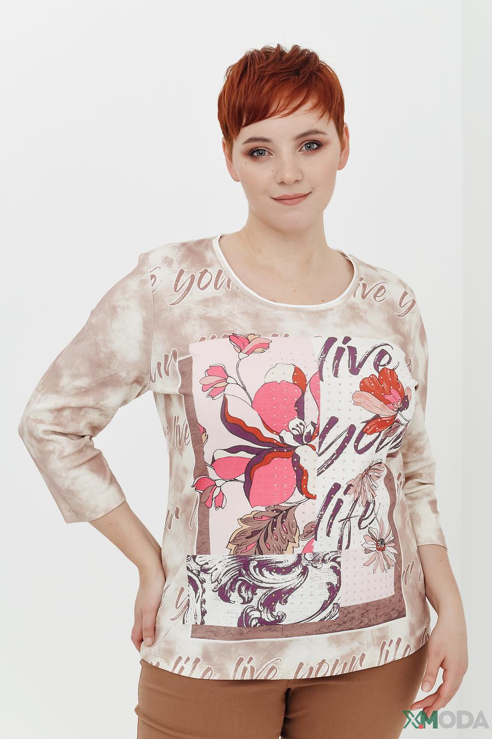 Блуза Via Appia с цветочным принтом