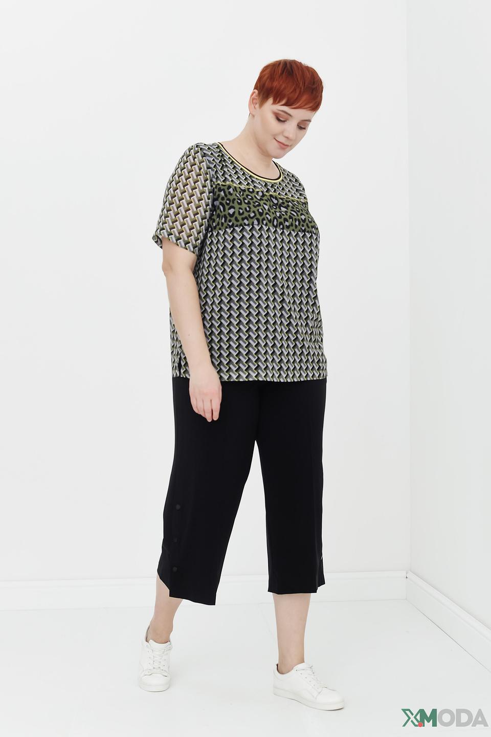 Брюки кюлоты Bianca чёрные