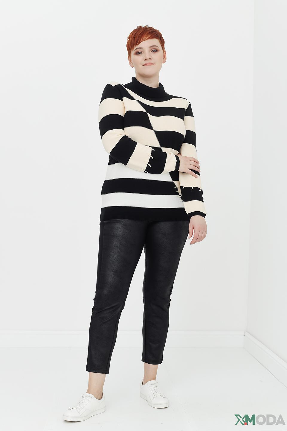 Брюки кожаные Thomas Rabe черные