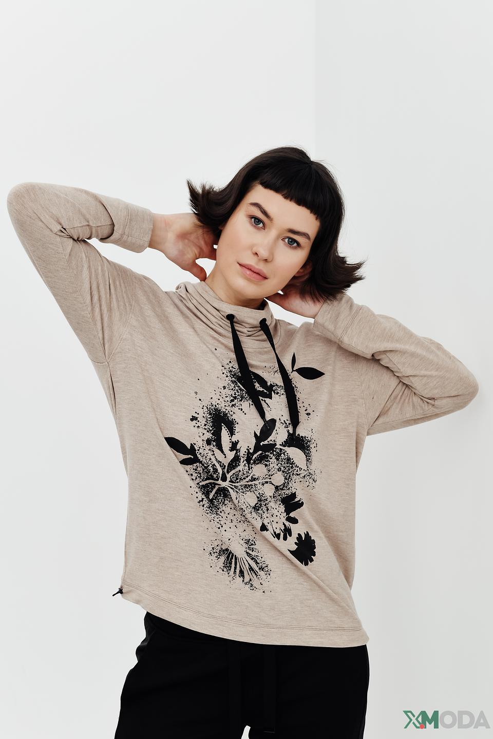 Футболка Lecomte с цветочным принтом