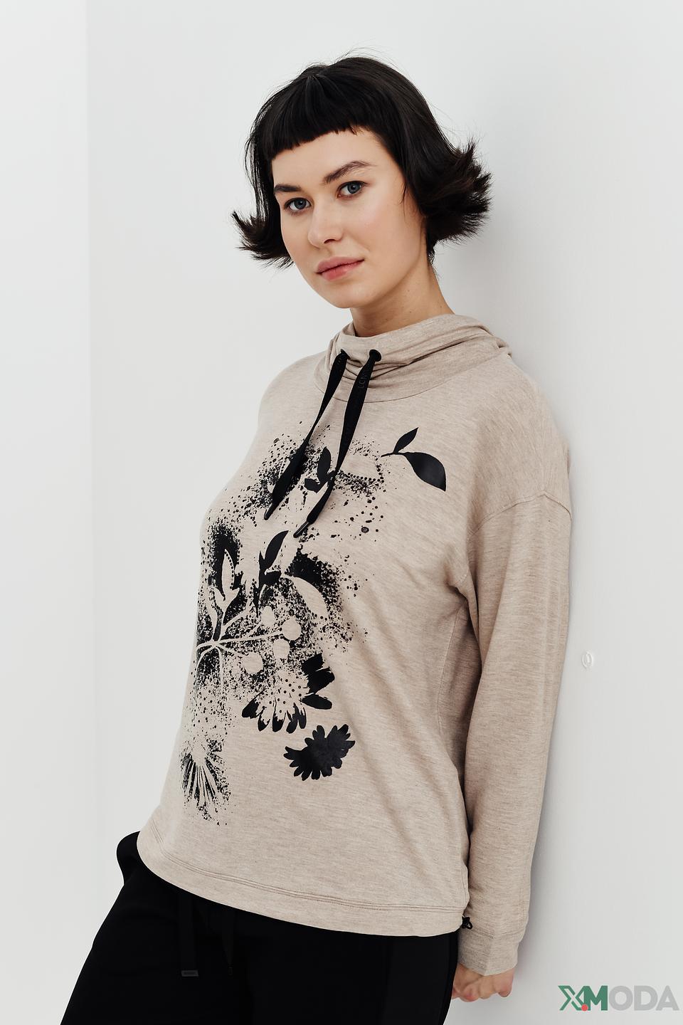 Футболка Lecomte с цветочным принтом