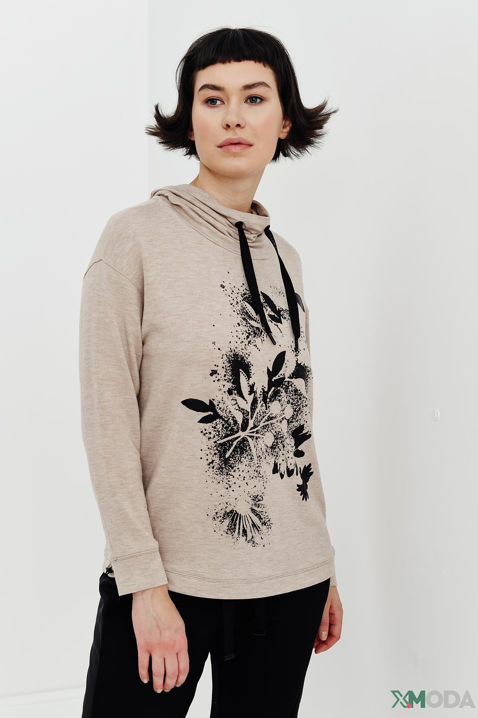 Футболка Lecomte с цветочным принтом