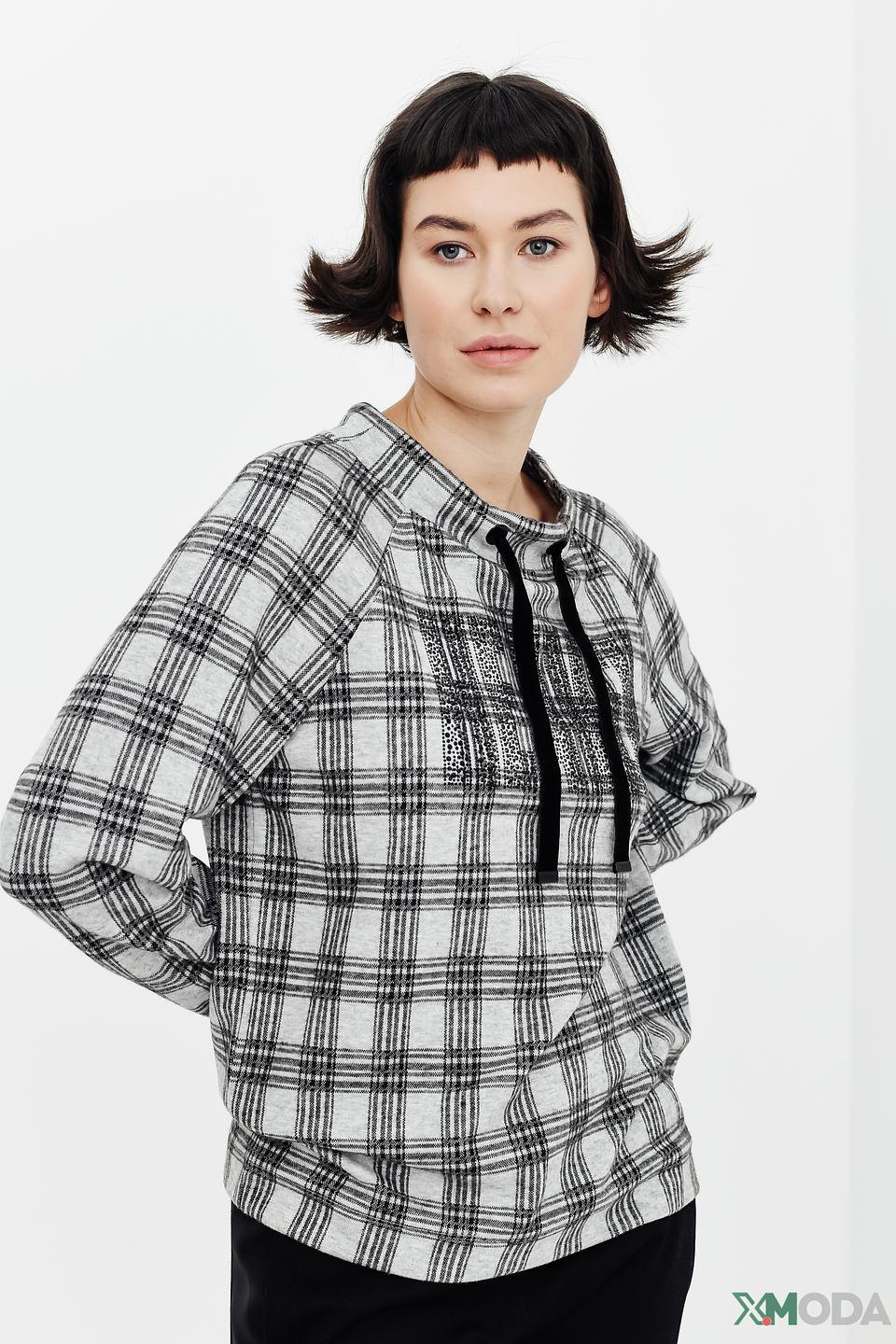 Пуловер Monari в клетку