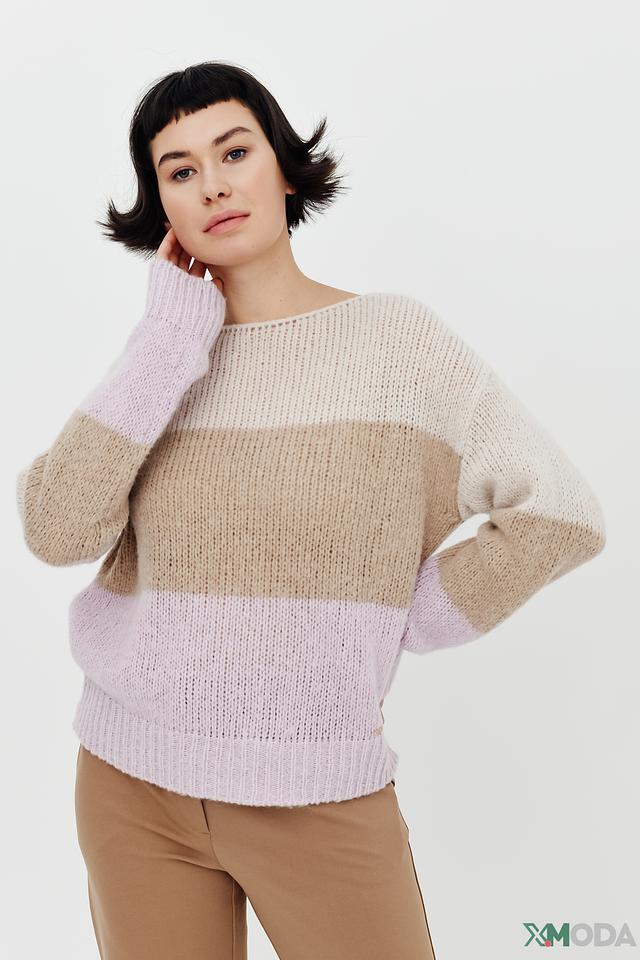 Пуловер Cinque в полоску лавандовый