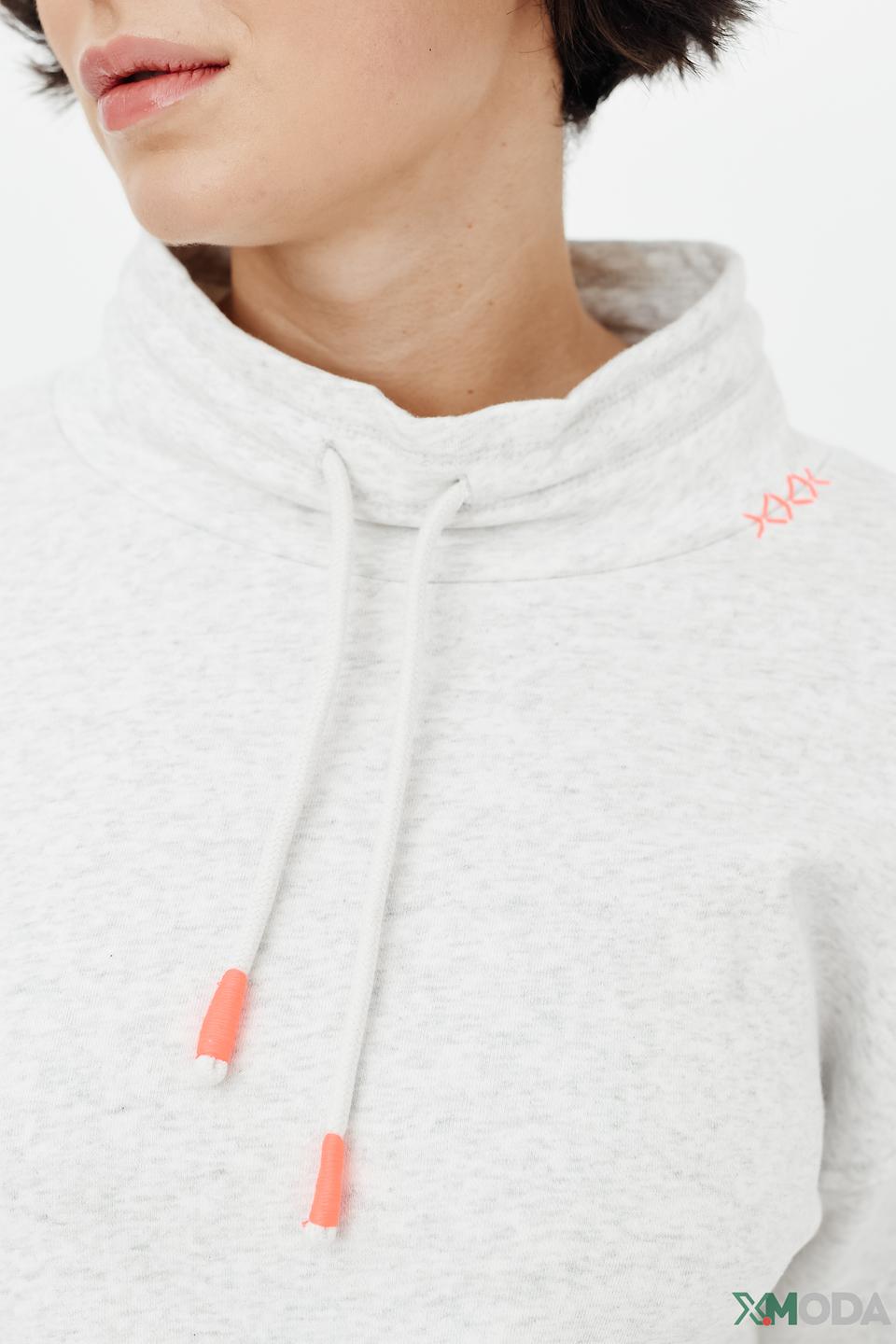 Платье Oui меланж с капюшоном