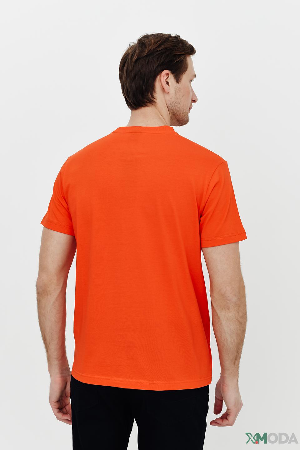 Футболка Lerros оранжевая с принтом