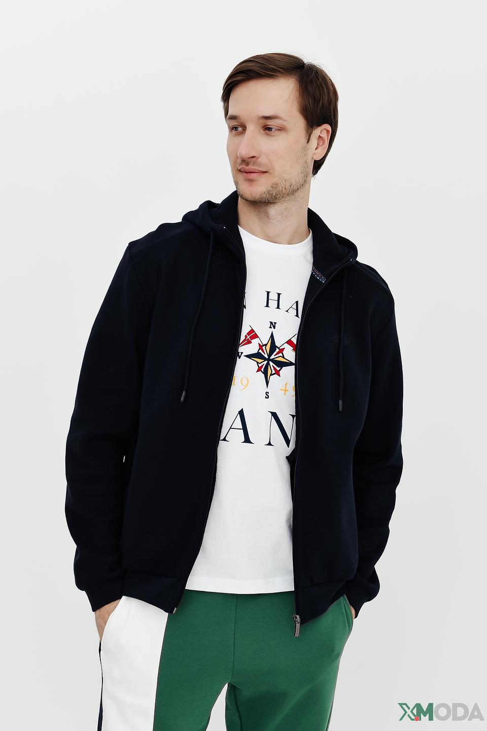 Кардиган Monte Carlo с капюшоном чёрный