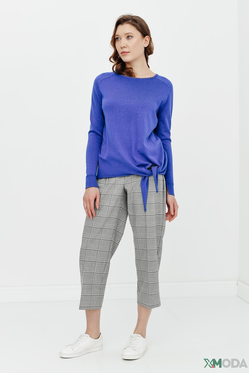 Пуловер Betty Barclay синий с завязками