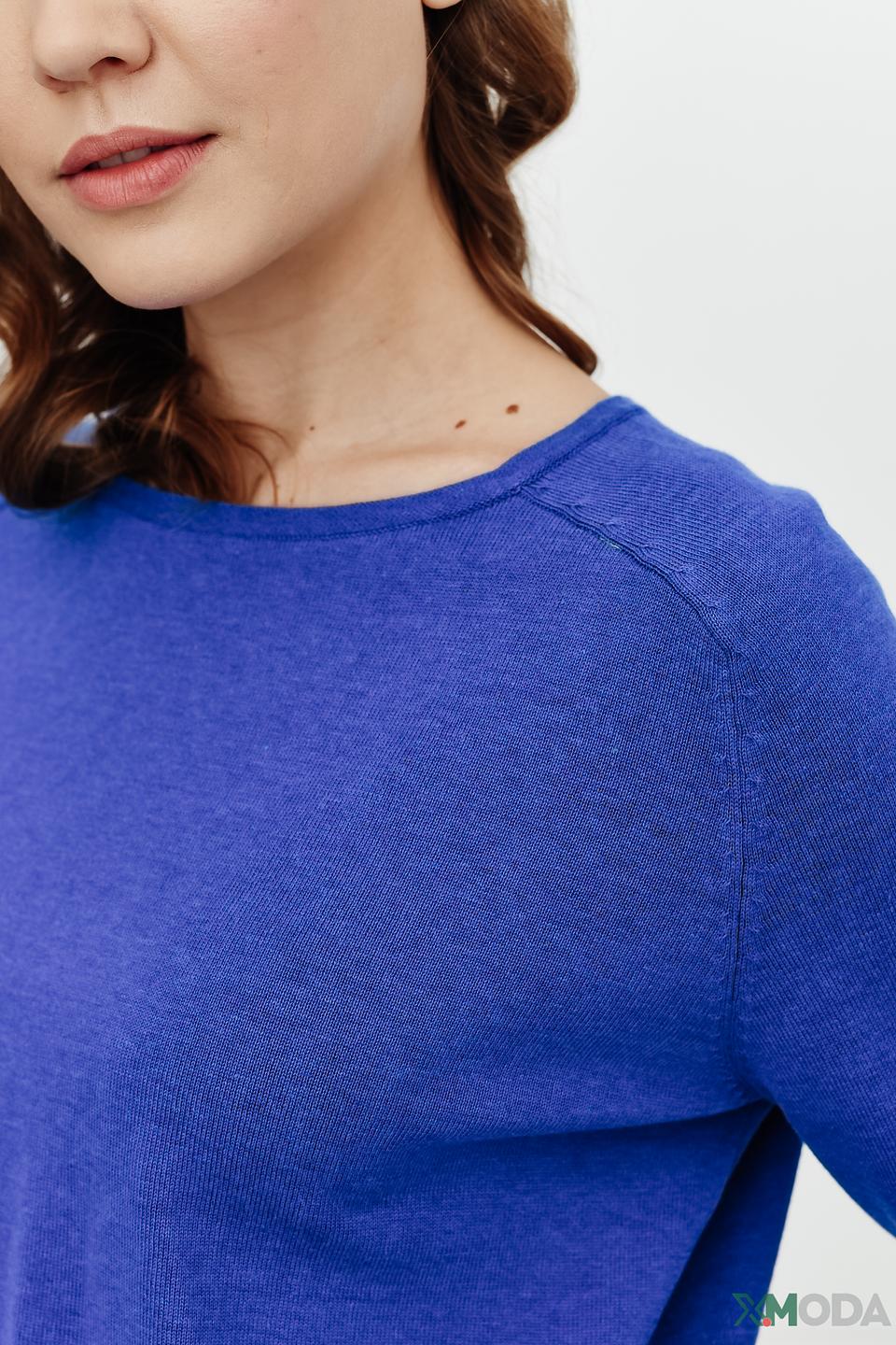 Пуловер Betty Barclay синий с завязками