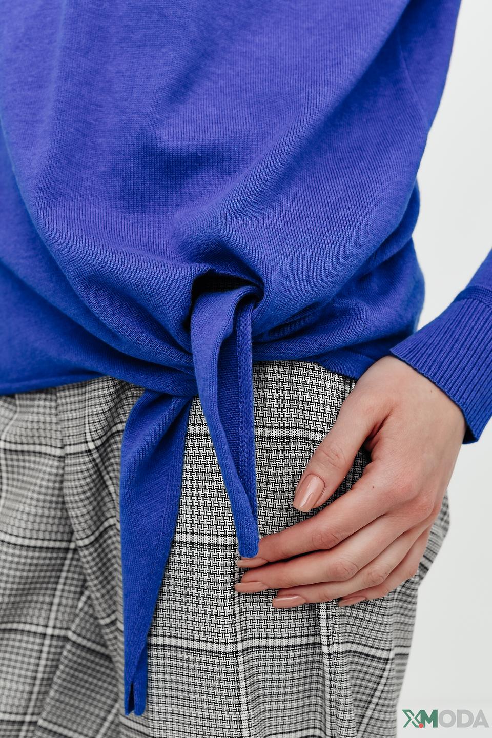 Пуловер Betty Barclay синий с завязками