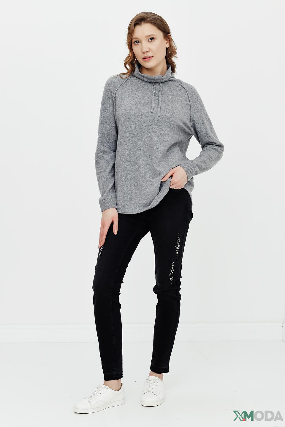 Водолазка Betty and Co серая с капюшоном