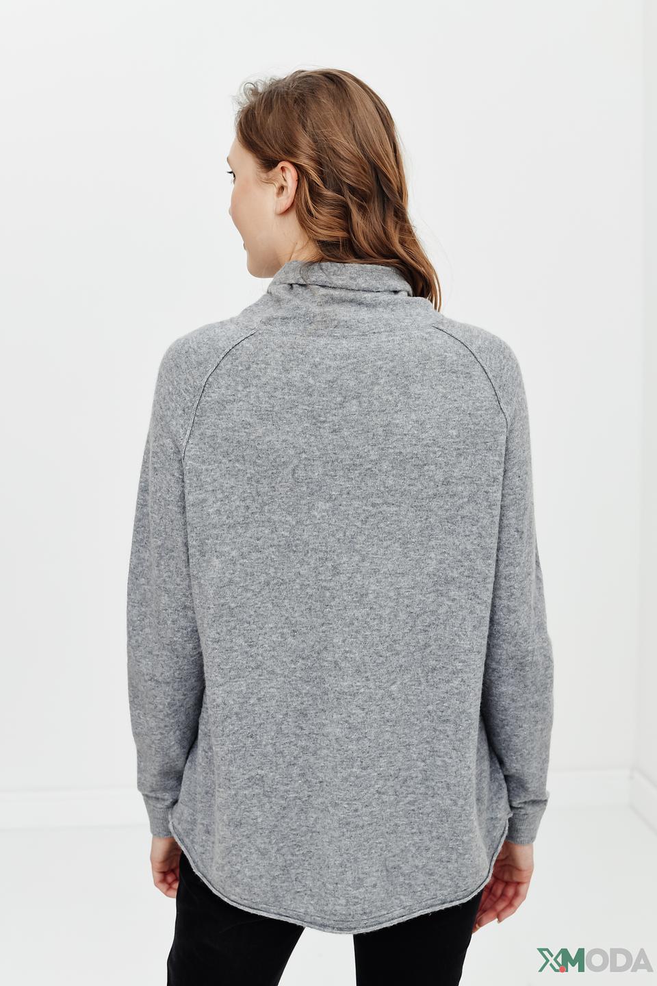 Водолазка Betty and Co серая с капюшоном